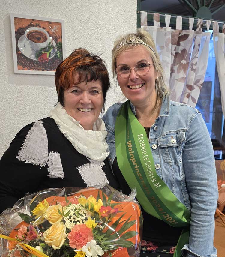 Weinprinzessin Antje Peschel von Diesbar-Seußlitz